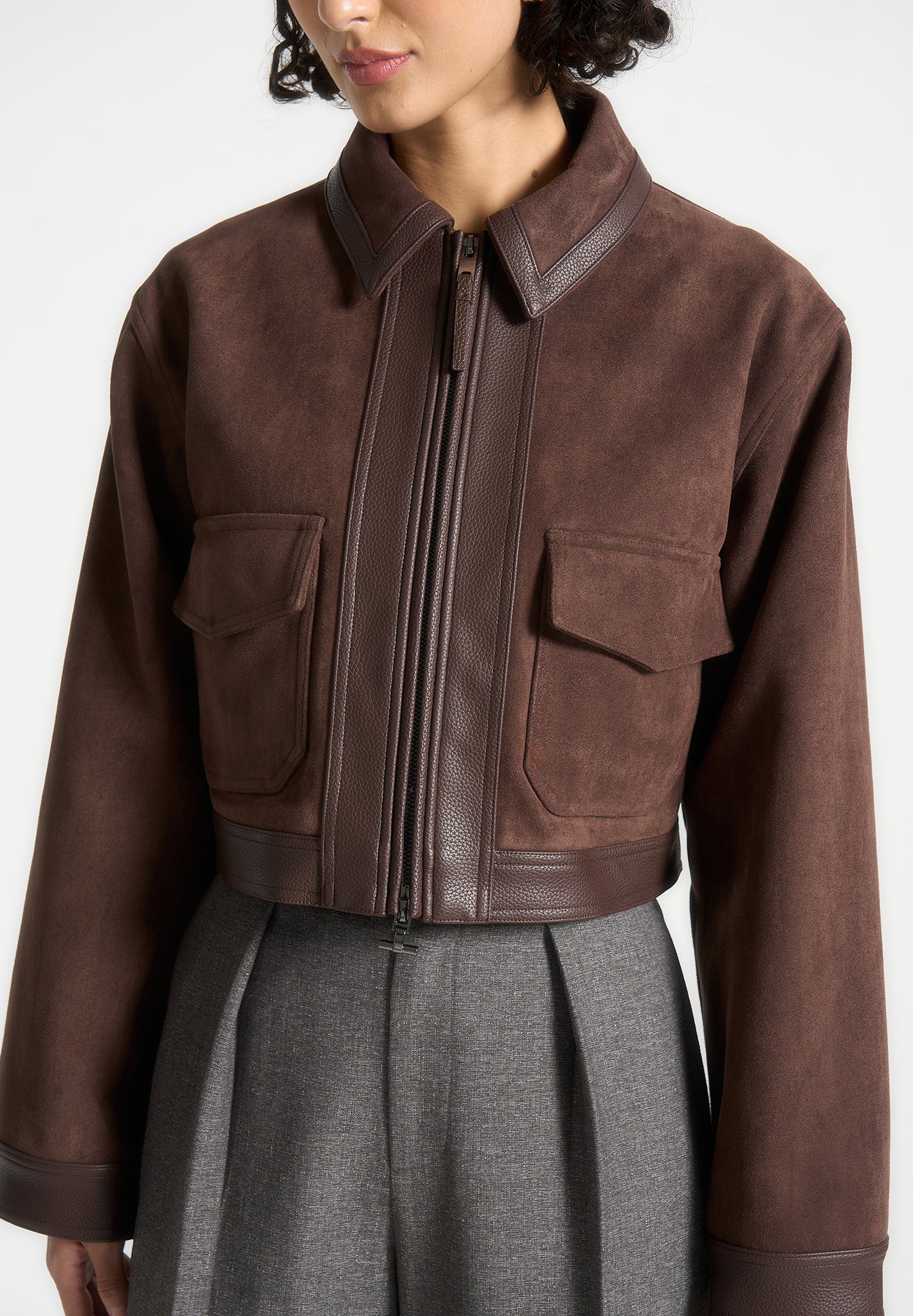 Averi-London™ | Pebbled Leather Jacket