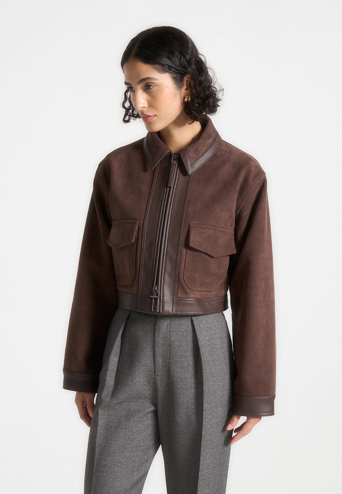 Averi-London™ | Pebbled Leather Jacket