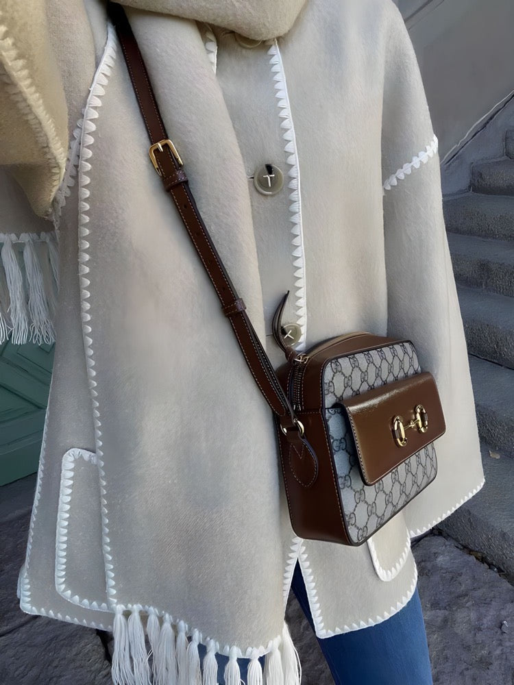 Sionne | Fringed Jacket with Scarf