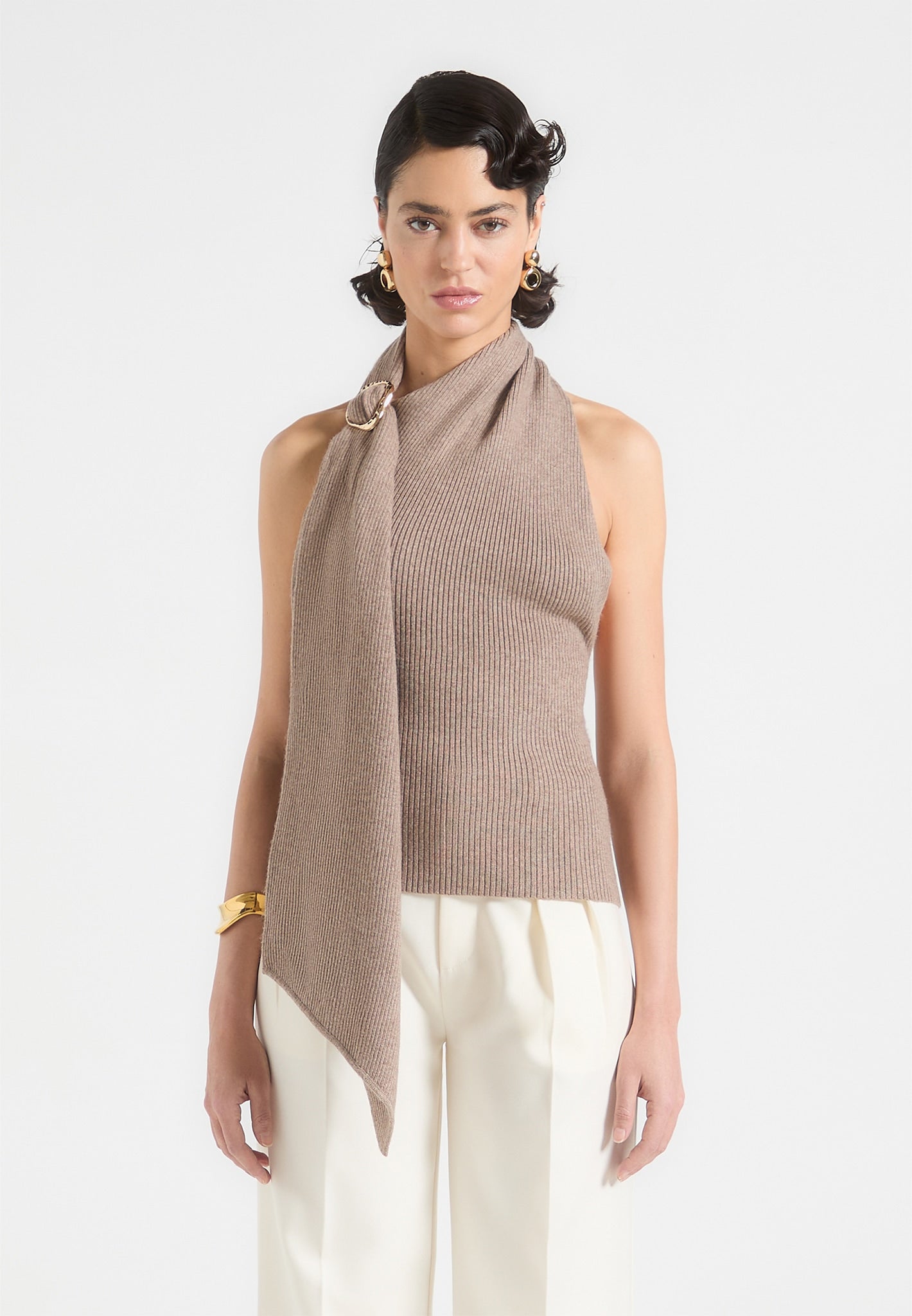 Averi-London™ | Draped Halterneck Top
