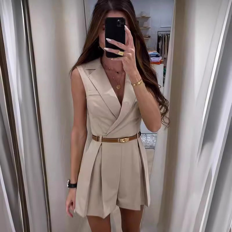 Averi-London™ | Gwen Tailored Belted Playsuit
