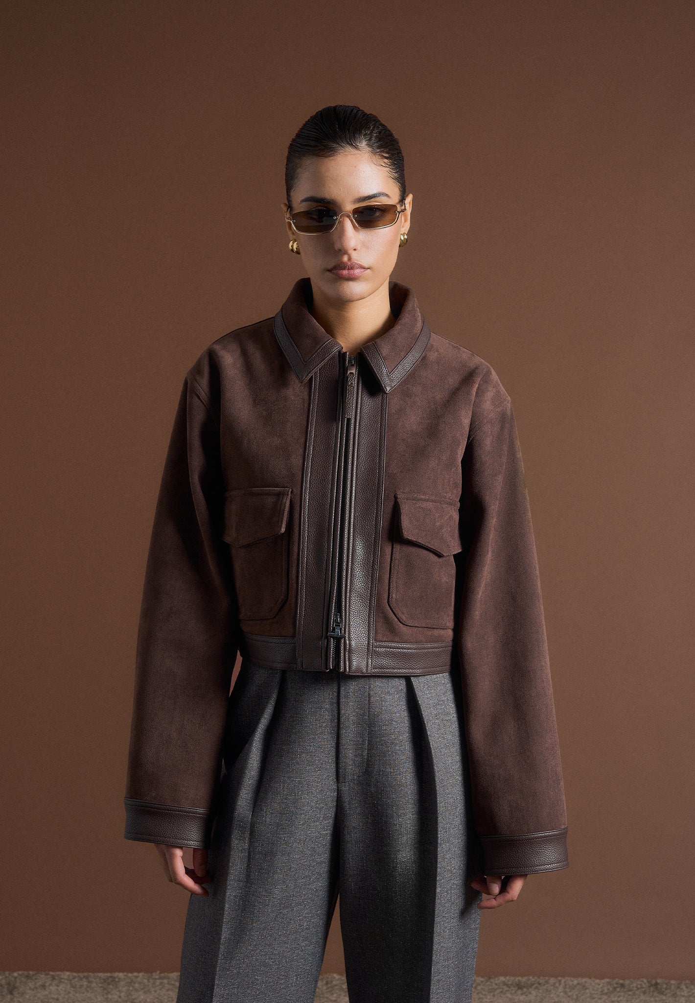 Averi-London™ | Pebbled Leather Jacket