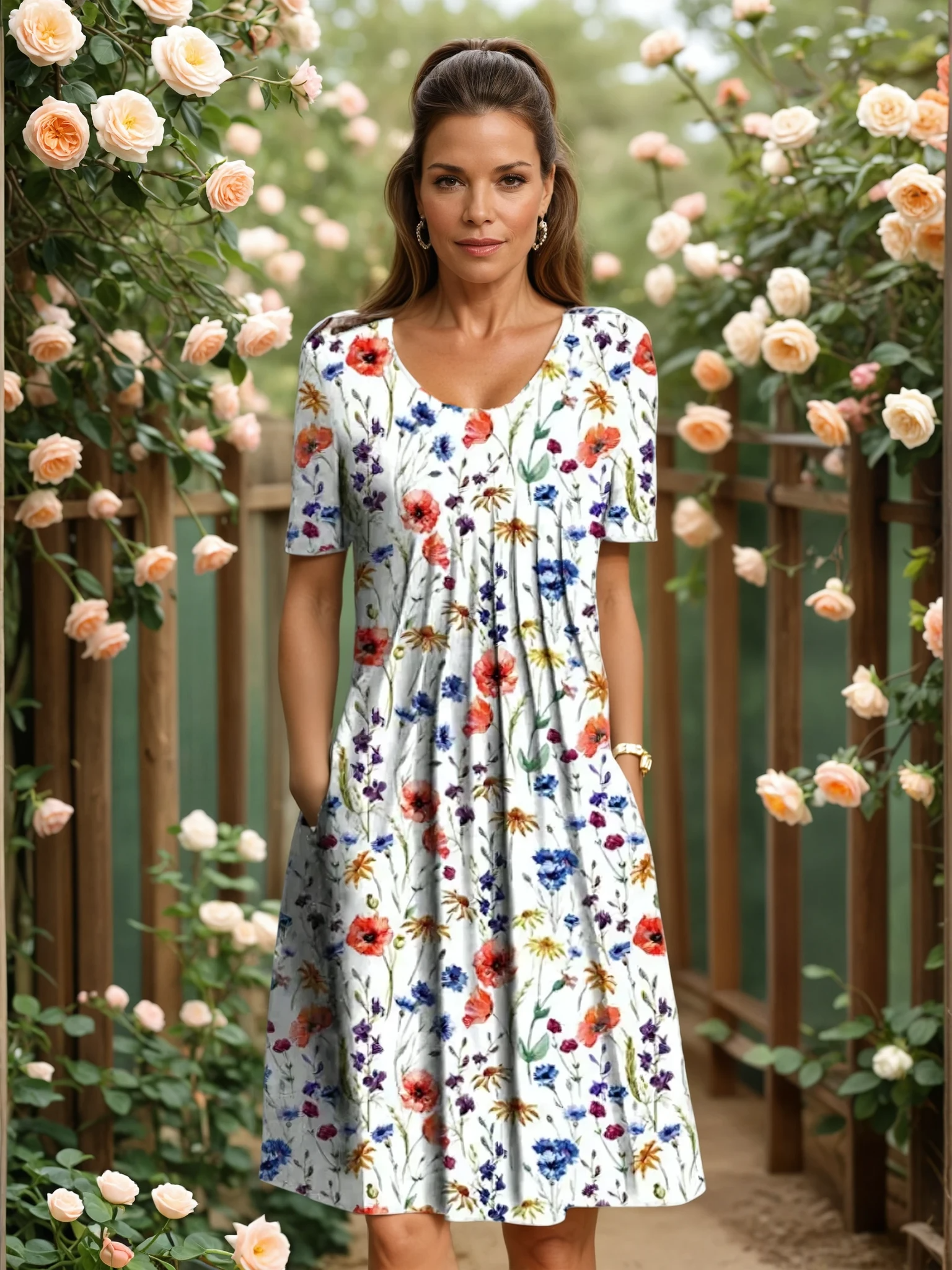 Marga | Elegant Midi Dress for Any Occasion