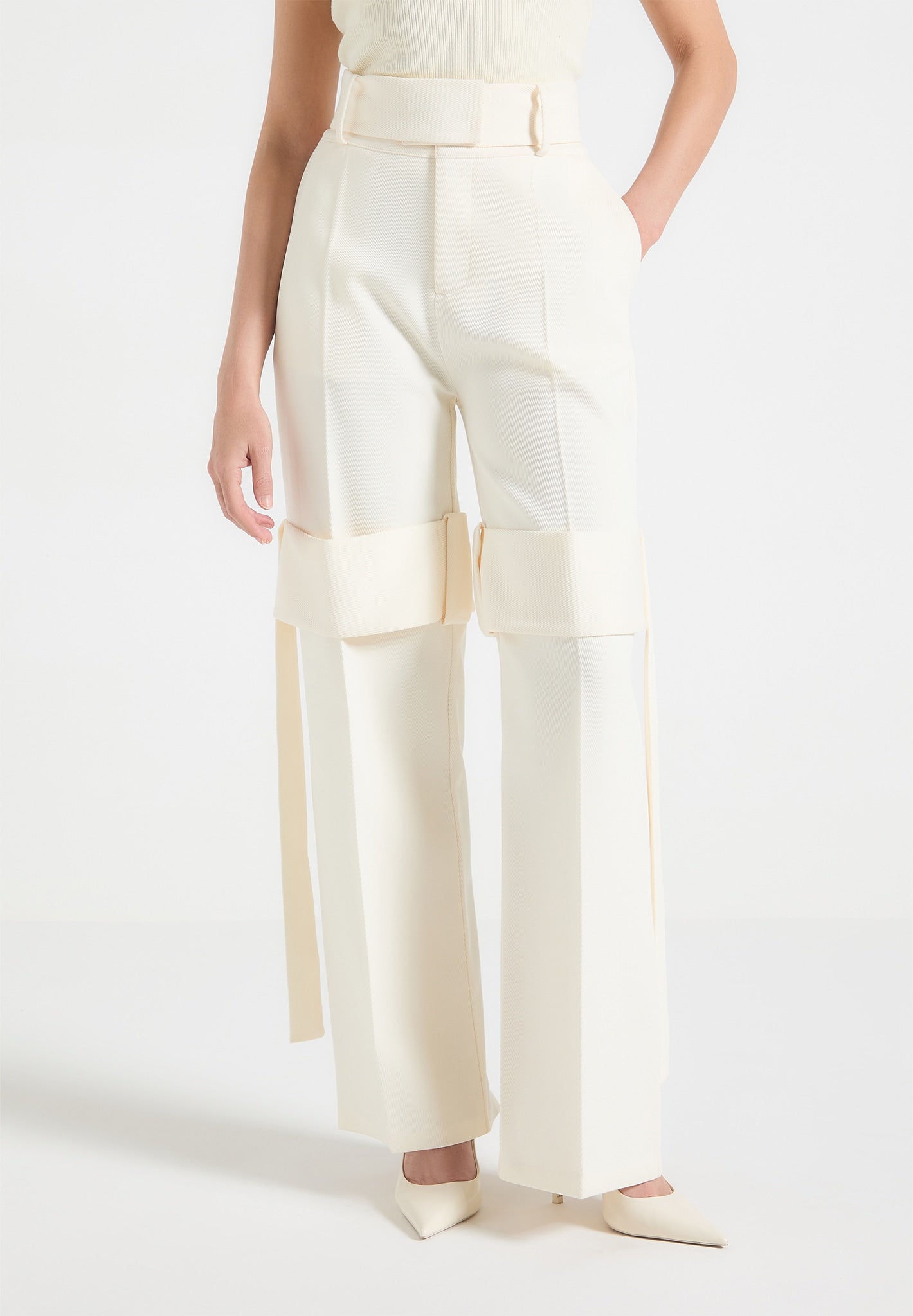 Averi-London™ | Tailored Strap Trousers