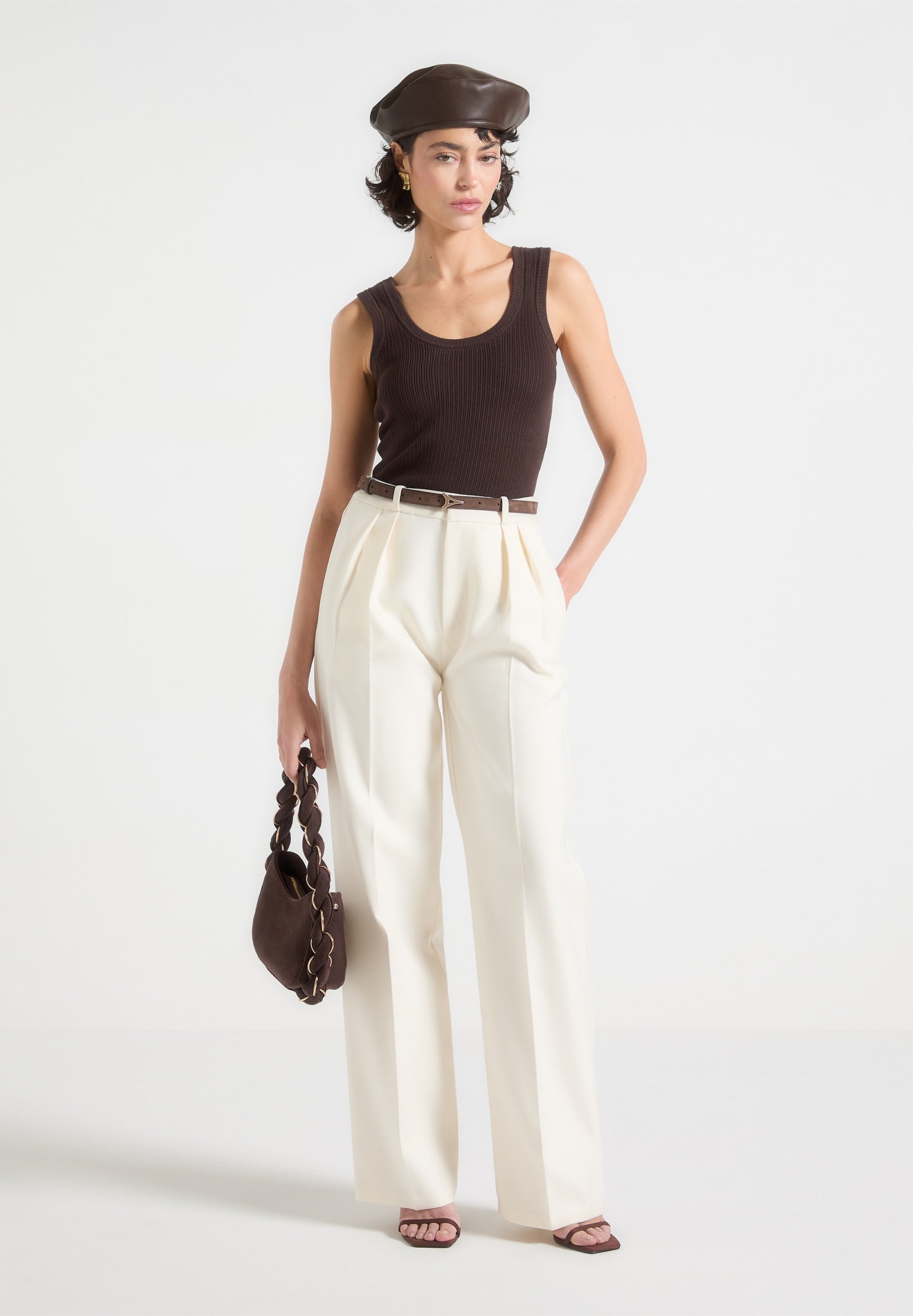 Averi-London™ | Tailored Twin Pleat Trousers