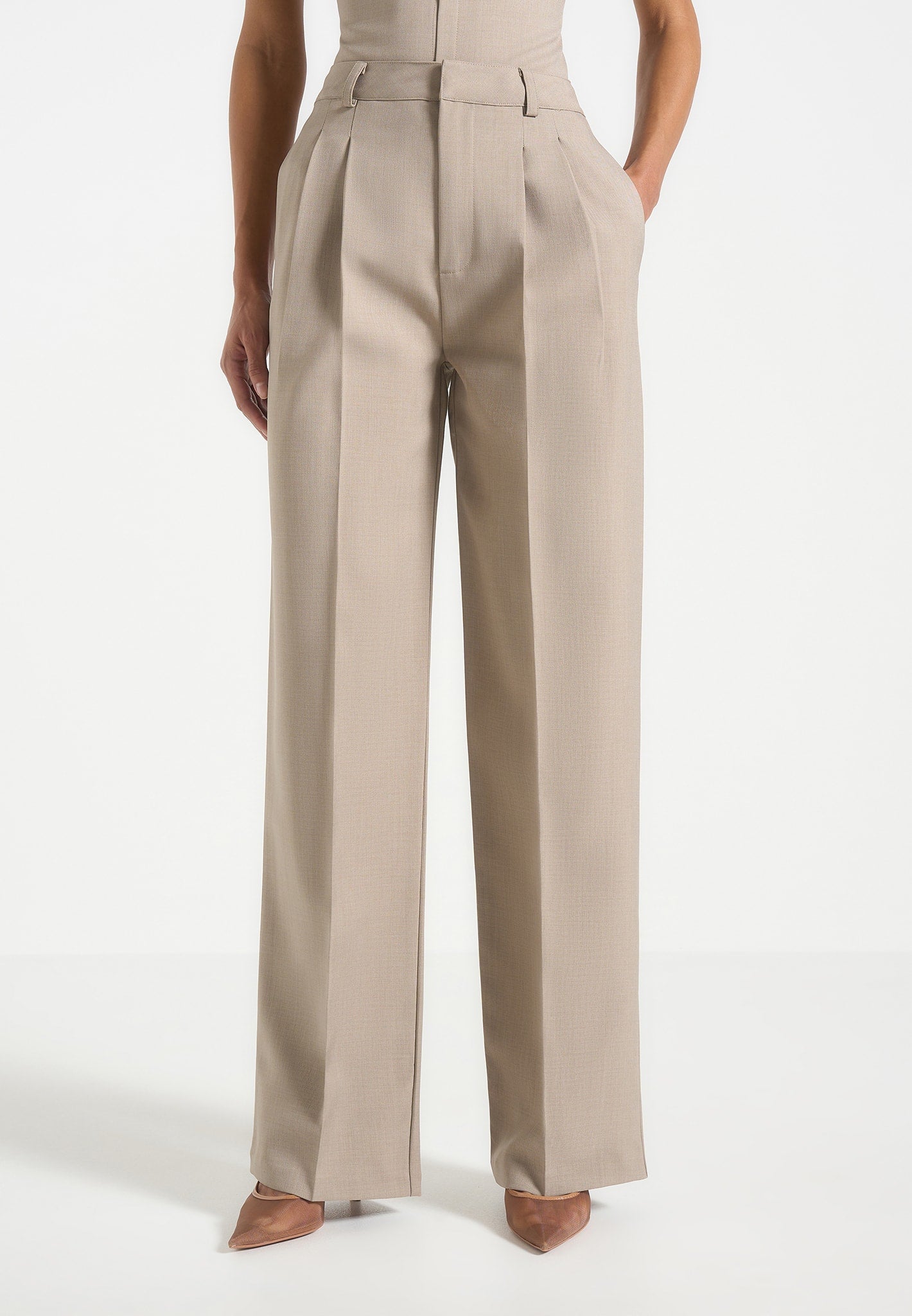 Averi-London™ | Tailored Pleat Trousers